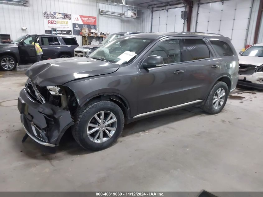 2014 Dodge Durango Limited VIN: 1C4RDJDG3EC562702 Lot: 40819669