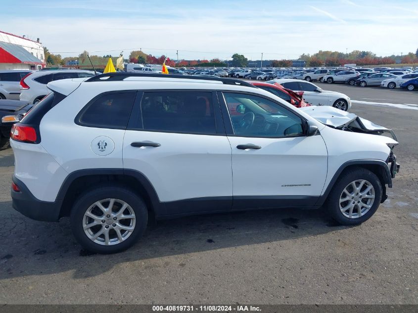 2017 Jeep Cherokee Sport Fwd VIN: 1C4PJLAB8HW561729 Lot: 40819731