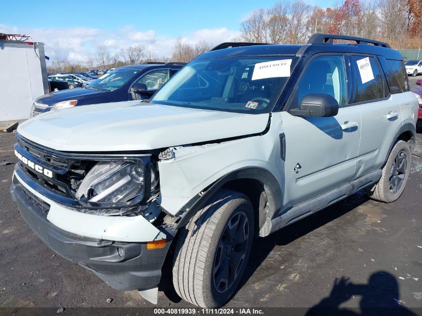 2022 Ford Bronco Sport Outer Banks VIN: 3FMCR9C65NRD59936 Lot: 40819939