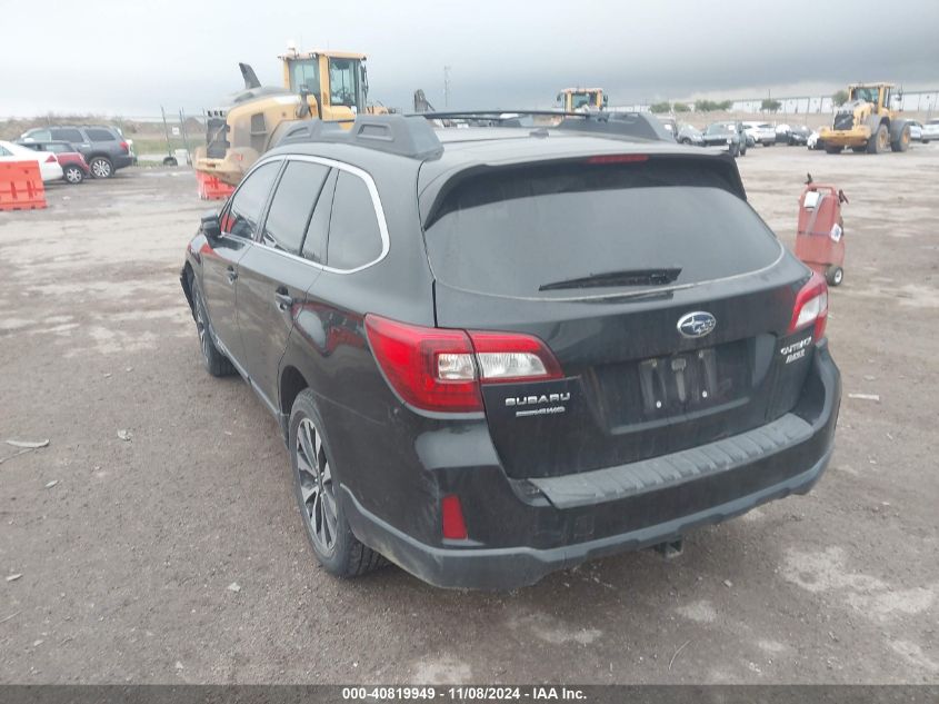 2015 Subaru Outback 2.5I Limited VIN: 4S4BSAJCXF3293622 Lot: 40819949