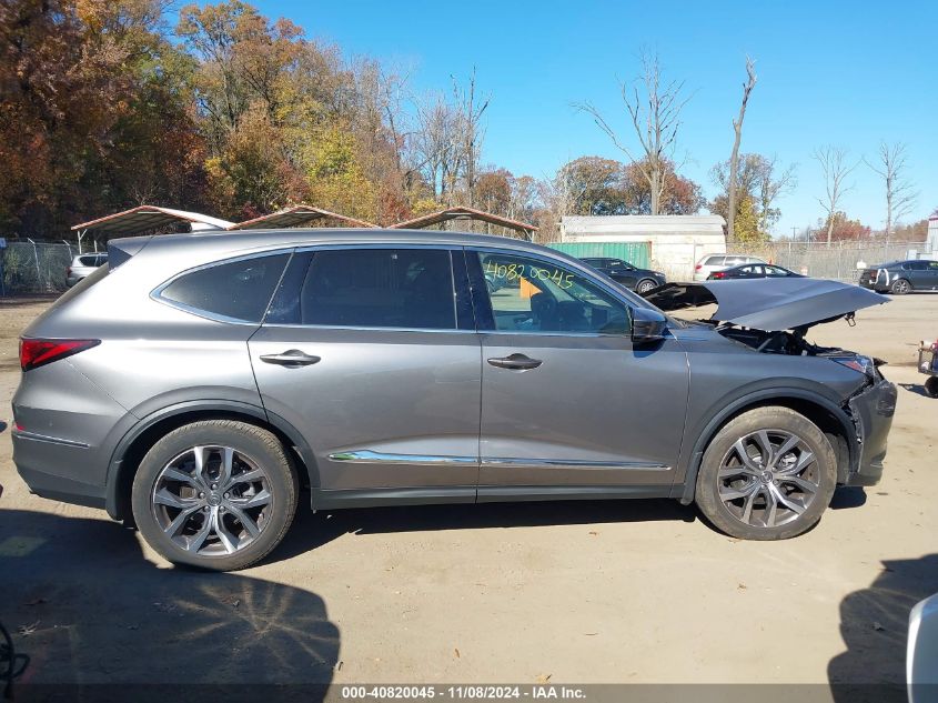 2023 Acura Mdx Technology Package VIN: 5J8YE1H47PL037395 Lot: 40820045