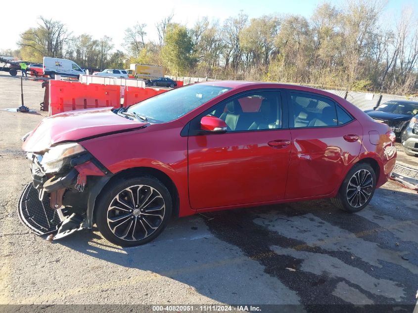 2015 Toyota Corolla S Plus VIN: 5YFBURHE8FP277754 Lot: 40820051