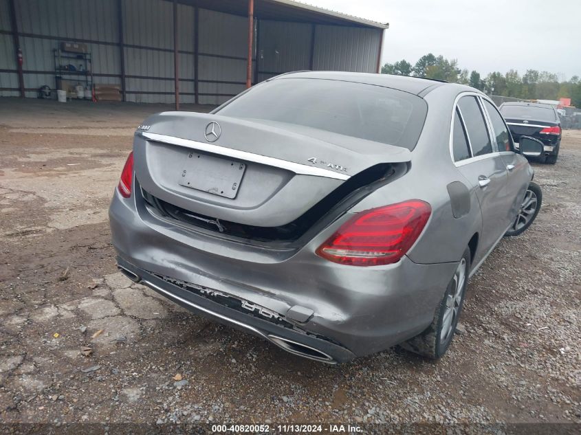 2015 Mercedes-Benz C 300 4Matic/Luxury 4Matic/Sport 4Matic VIN: 55SWF4KB8FU017300 Lot: 40820052