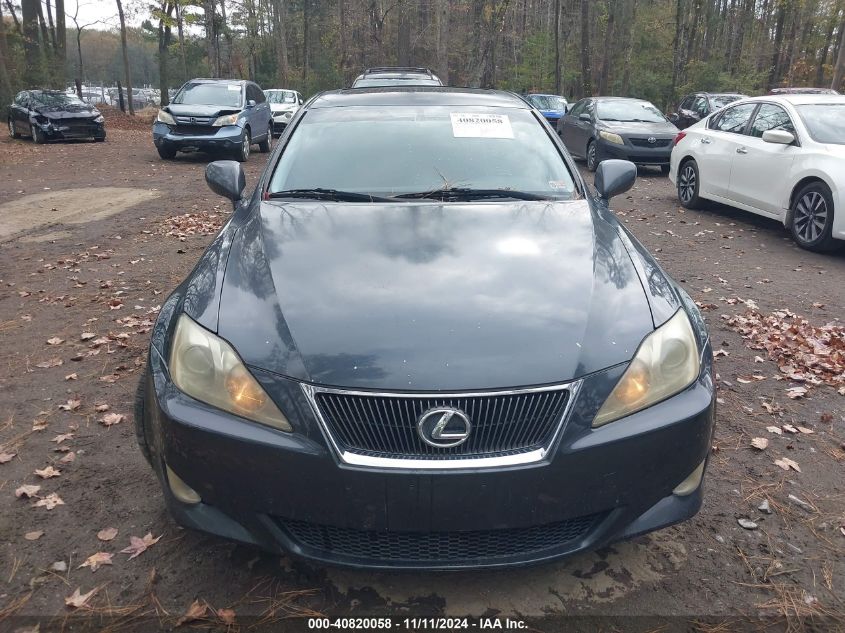 2007 Lexus Is 250 VIN: JTHBK262875041737 Lot: 40820058