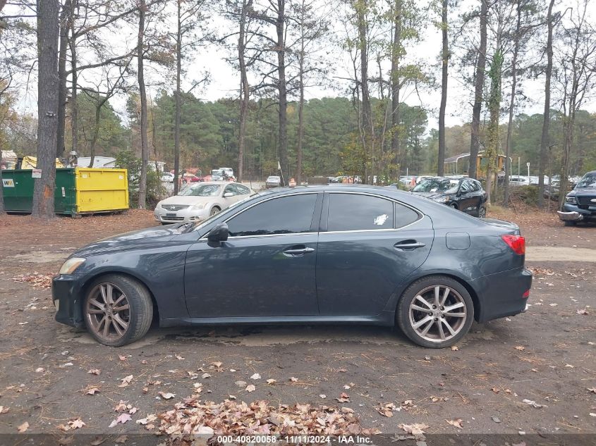 2007 Lexus Is 250 VIN: JTHBK262875041737 Lot: 40820058