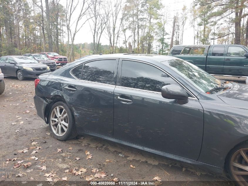 2007 Lexus Is 250 VIN: JTHBK262875041737 Lot: 40820058