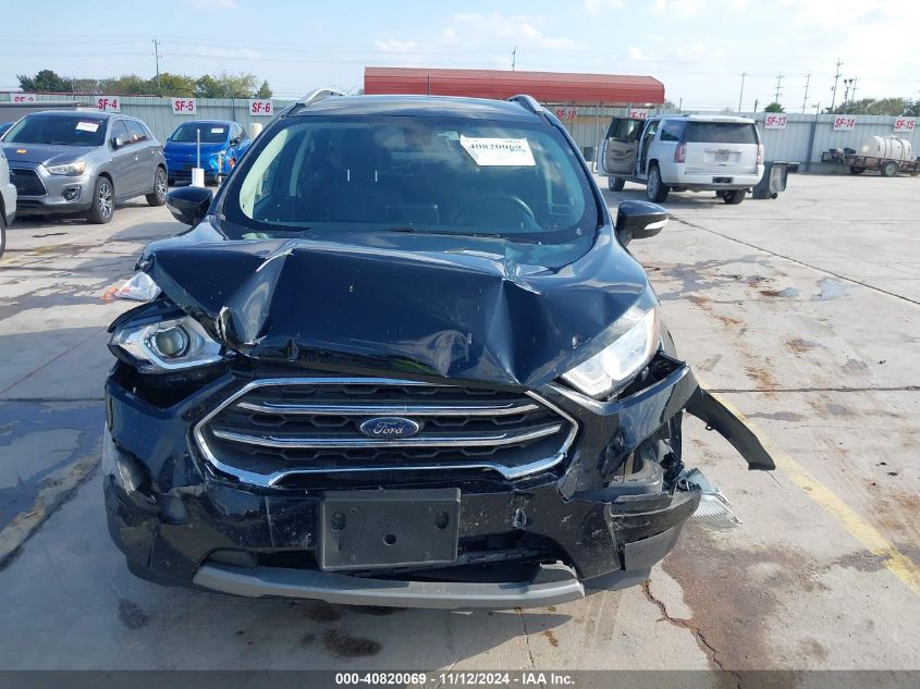 2021 Ford Ecosport Titanium VIN: MAJ3S2KE9MC453023 Lot: 40820069