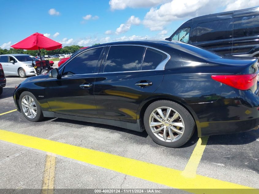 2014 Infiniti Q50 Hybrid Premium VIN: JN1AV7AP8EM691100 Lot: 40820124