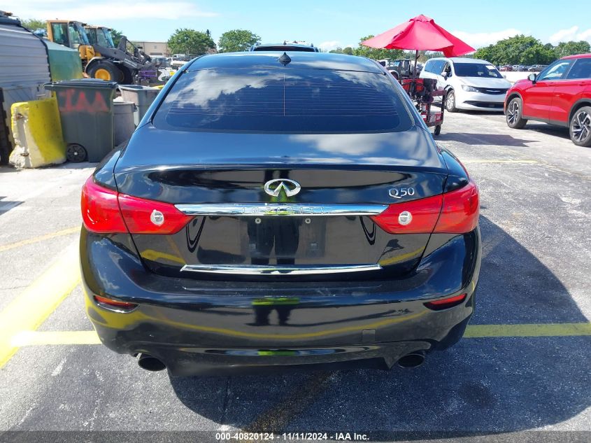 2014 Infiniti Q50 Hybrid Premium VIN: JN1AV7AP8EM691100 Lot: 40820124