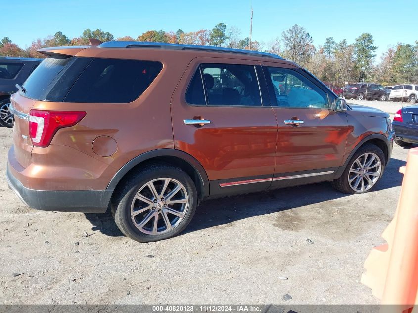 2017 Ford Explorer Limited VIN: 1FM5K8FHXHGB56220 Lot: 40820128