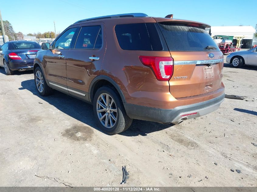 VIN 1FM5K8FHXHGB56220 2017 FORD EXPLORER no.3