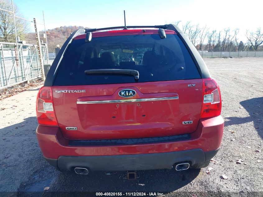 2009 Kia Sportage Ex V6 VIN: KNDJE723197613688 Lot: 40820155