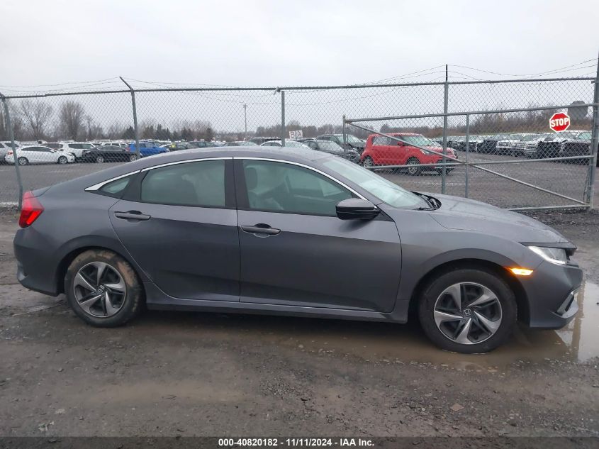 2019 Honda Civic Lx VIN: 2HGFC2F66KH595879 Lot: 40820182