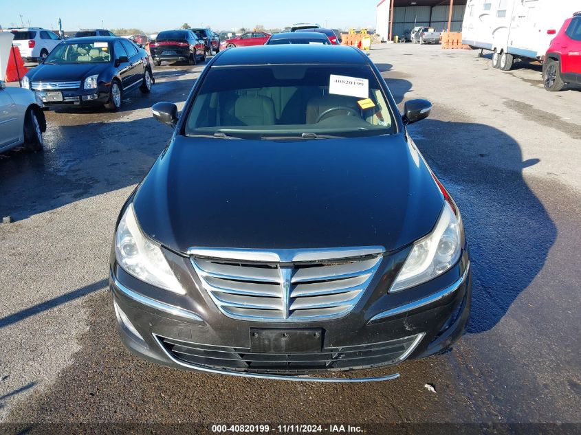 2013 Hyundai Genesis 3.8 VIN: KMHGC4DD5DU254632 Lot: 40820199