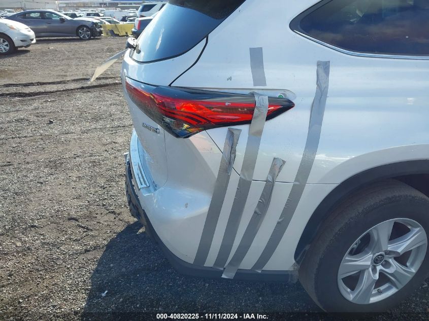 2023 Toyota Highlander Hybrid Le VIN: 5TDZARAH5PS020927 Lot: 40820225