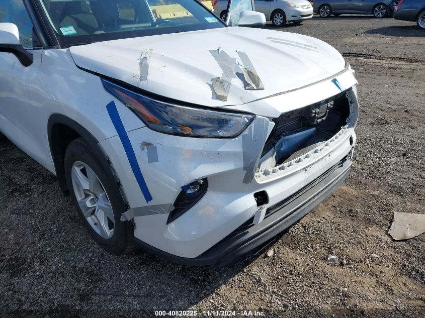 2023 Toyota Highlander Hybrid Le VIN: 5TDZARAH5PS020927 Lot: 40820225