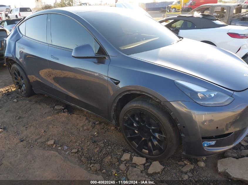 2021 Tesla Model Y Standard Range Rear-Wheel Drive VIN: 5YJYGDED2MF110296 Lot: 40820245