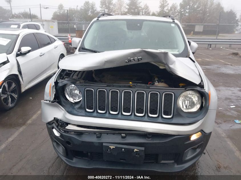 2017 Jeep Renegade Latitude 4X4 VIN: ZACCJBBB7HPF42173 Lot: 40820272