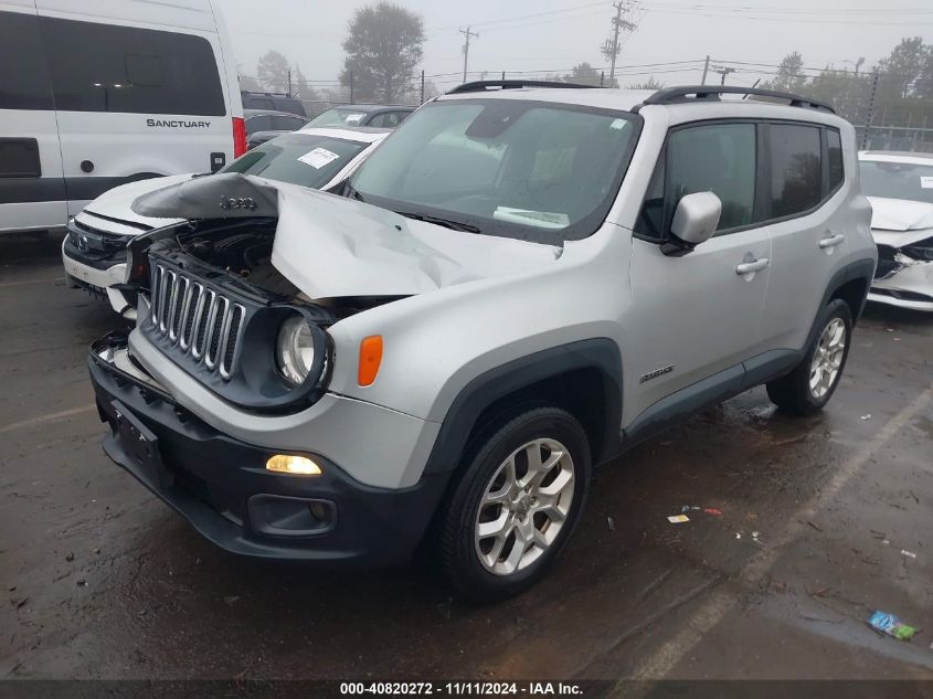 VIN ZACCJBBB7HPF42173 2017 Jeep Renegade, Latitude 4X4 no.2