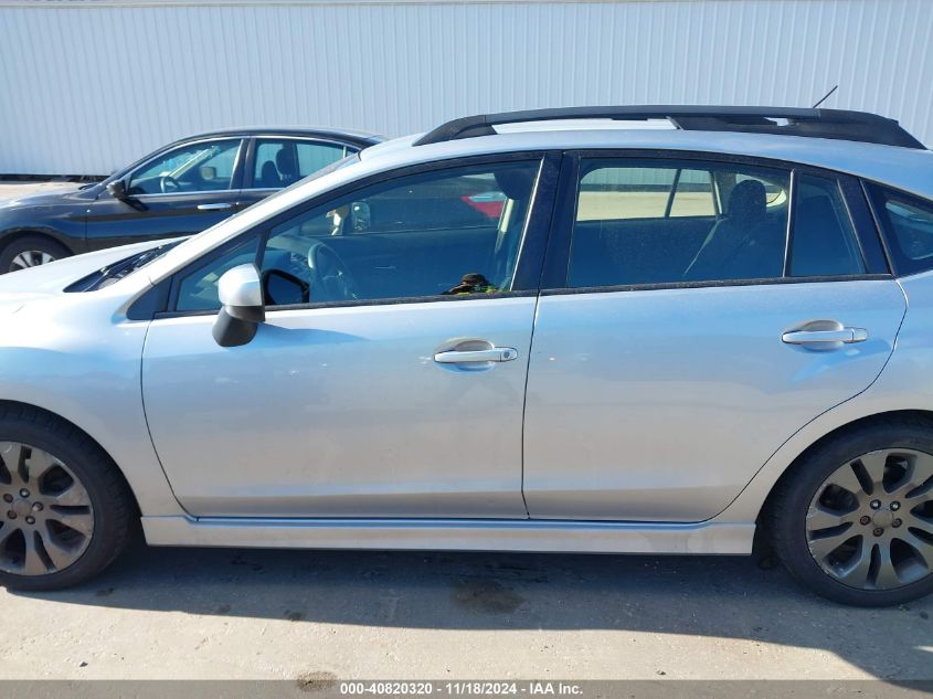 2014 SUBARU IMPREZA 2.0I SPORT PREMIUM - JF1GPAL67EH335464