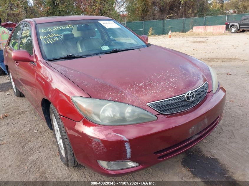 2004 Toyota Camry Se V6 VIN: 4T1BA30K64U501669 Lot: 40820345