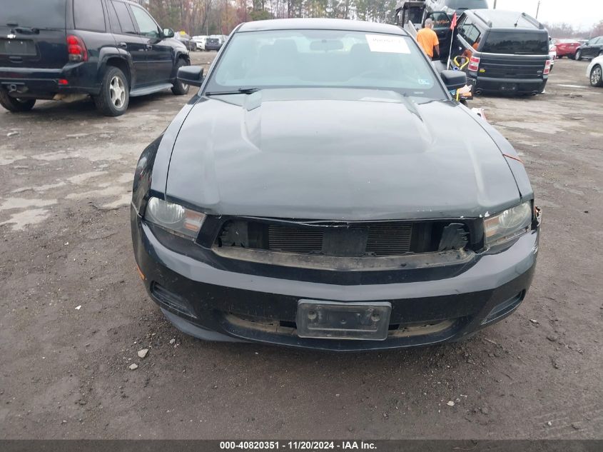 2012 Ford Mustang V6 VIN: 1ZVBP8AM9C5255738 Lot: 40820351