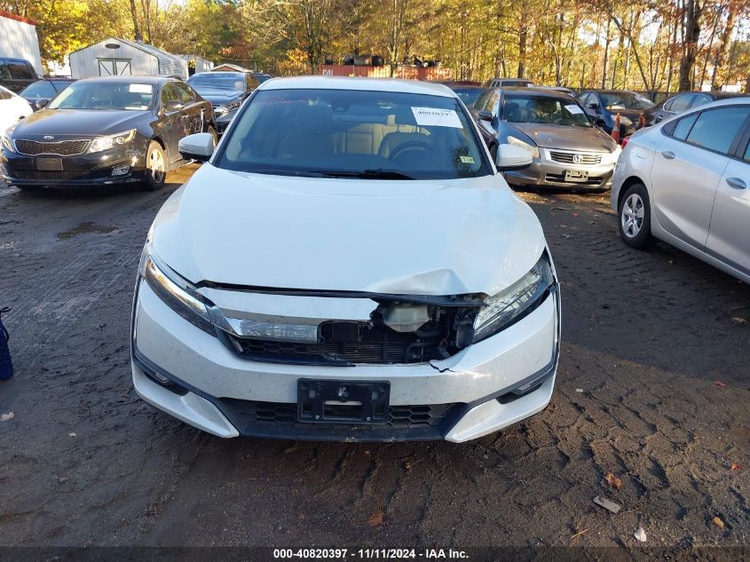 2018 Honda Clarity Plug-In Hybrid Touring VIN: JHMZC5F36JC004212 Lot: 40820397