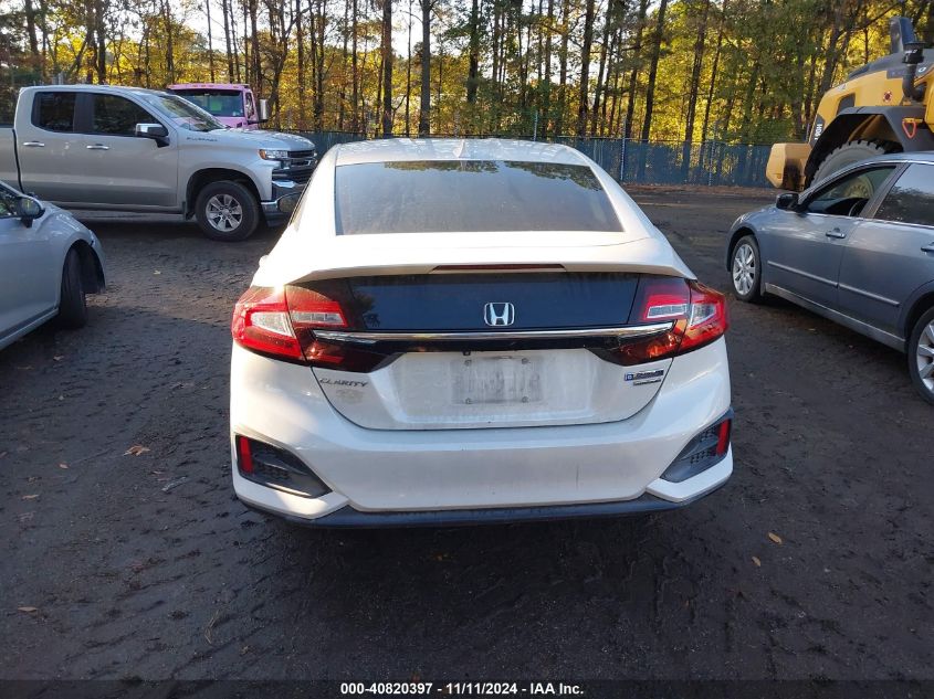 2018 Honda Clarity Plug-In Hybrid Touring VIN: JHMZC5F36JC004212 Lot: 40820397