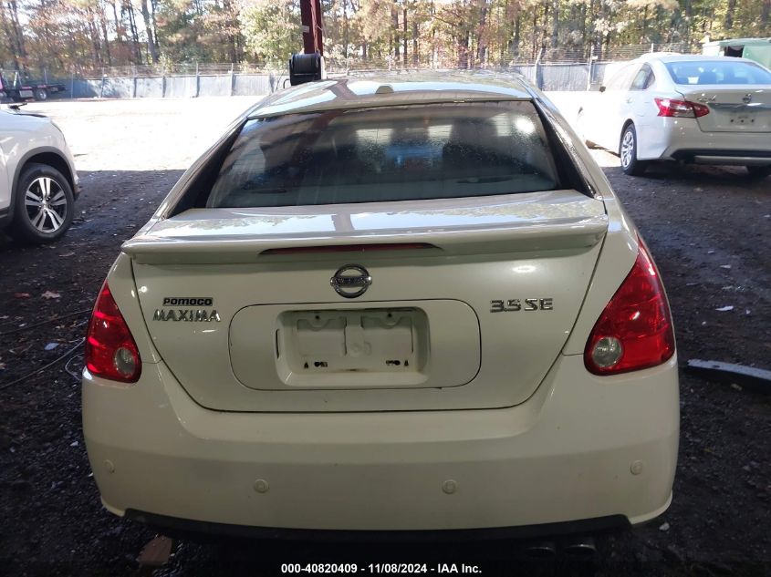 2008 Nissan Maxima 3.5 Se VIN: 1N4BA41EX8C832100 Lot: 40820409