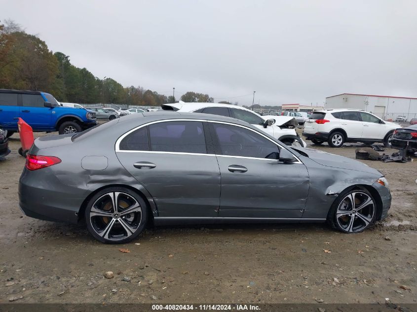 2022 Mercedes-Benz C 300 Sedan VIN: W1KAF4GB8NR009846 Lot: 40820434