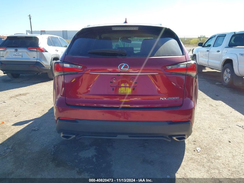 2016 Lexus Nx 200T VIN: JTJYARBZ0G2028196 Lot: 40820473