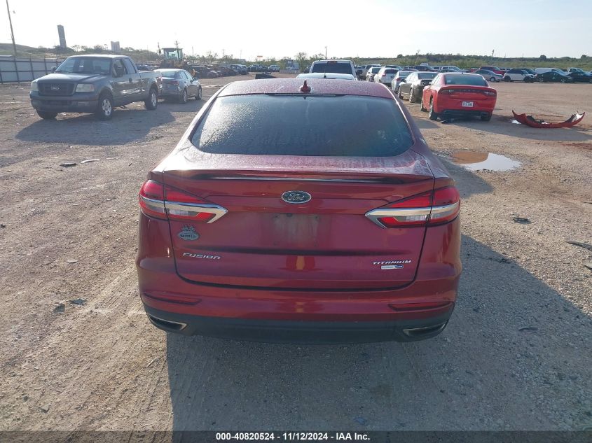 2019 Ford Fusion Titanium VIN: 3FA6P0D90KR24193 Lot: 40820524