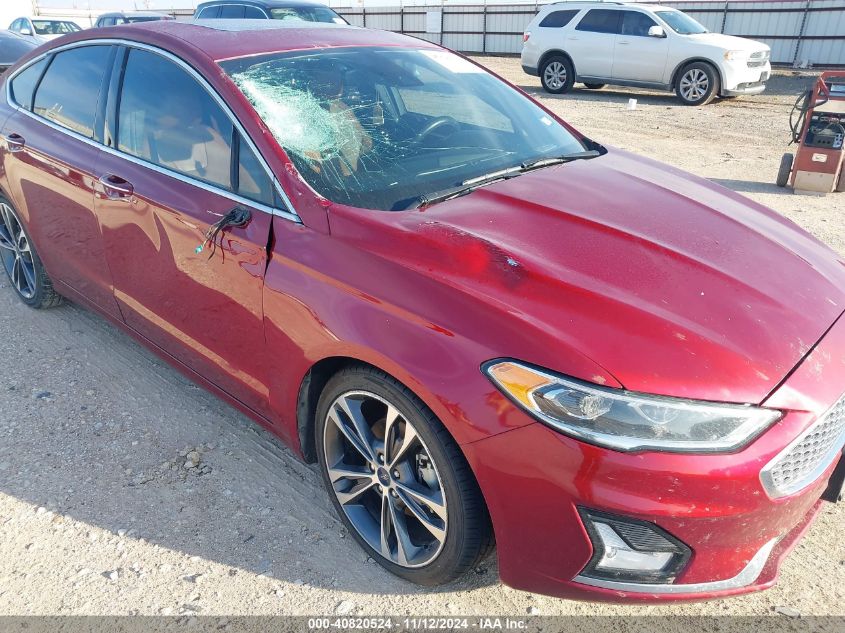 2019 Ford Fusion Titanium VIN: 3FA6P0D90KR24193 Lot: 40820524