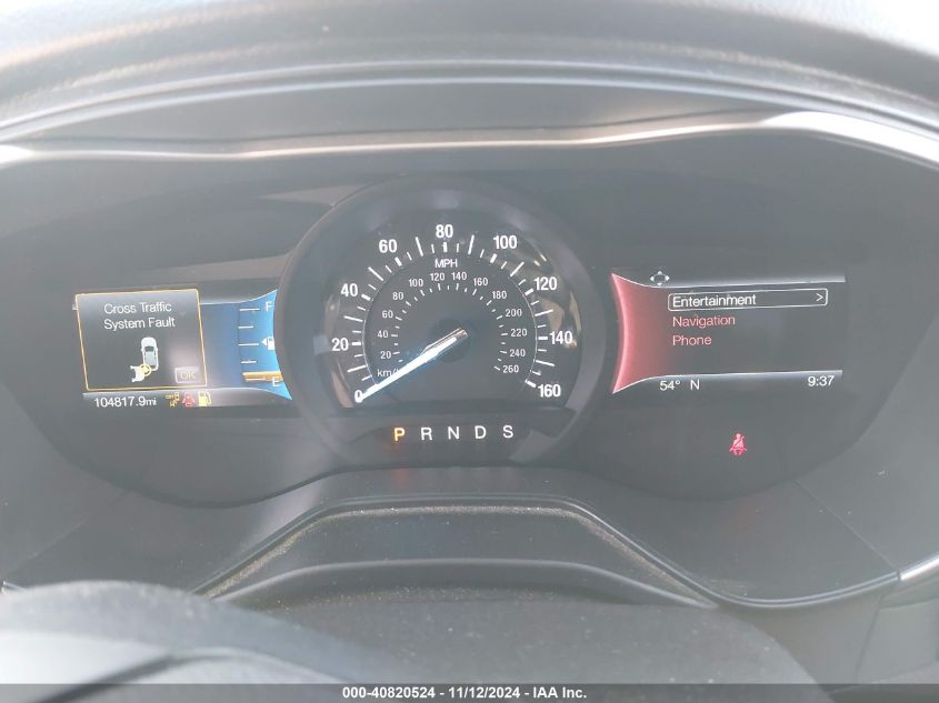 2019 FORD FUSION VIN: 3FA6P0D90KR241936
