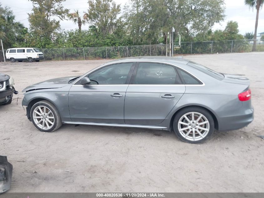 2016 Audi A4 2.0T Premium VIN: WAUFFAFL9GN006633 Lot: 40820536