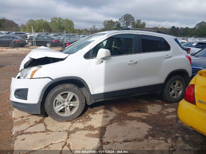 2016 Chevrolet Trax Lt VIN: 3GNCJPSB7GL261471 Lot: 40820589