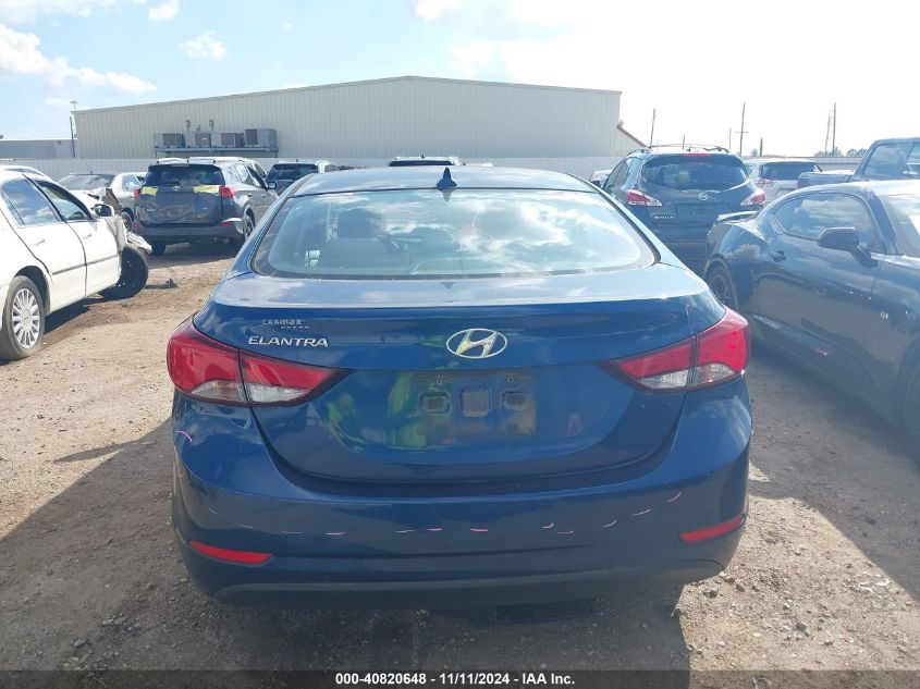 2016 Hyundai Elantra Se VIN: KMHDH4AE1GU517799 Lot: 40820648