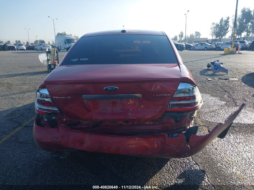 2009 Ford Taurus Limited VIN: 1FAHP25W49G119008 Lot: 40820649