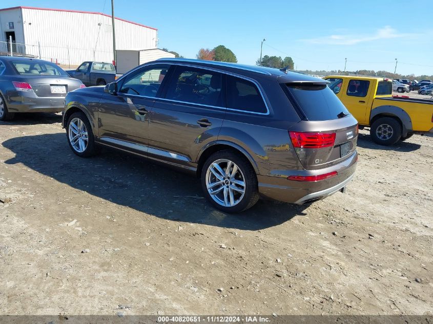 2017 Audi Q7 3.0T Premium VIN: WA1VAAF72HD021878 Lot: 40820651