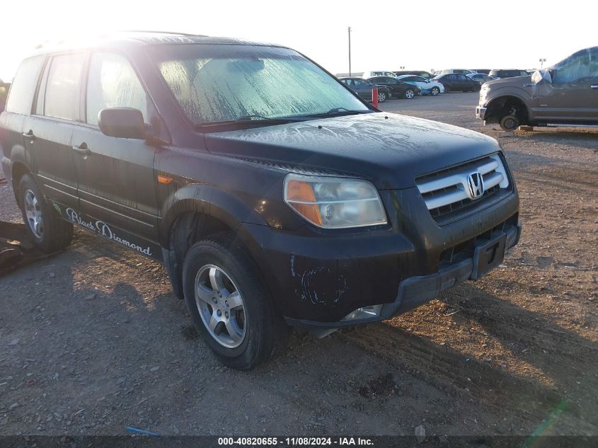 2007 Honda Pilot Ex-L VIN: 2HKYF18577H531426 Lot: 40820655