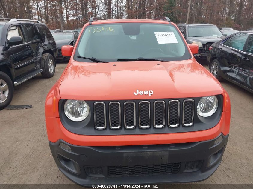 2015 Jeep Renegade Latitude VIN: ZACCJBBT5FPB87655 Lot: 40820743