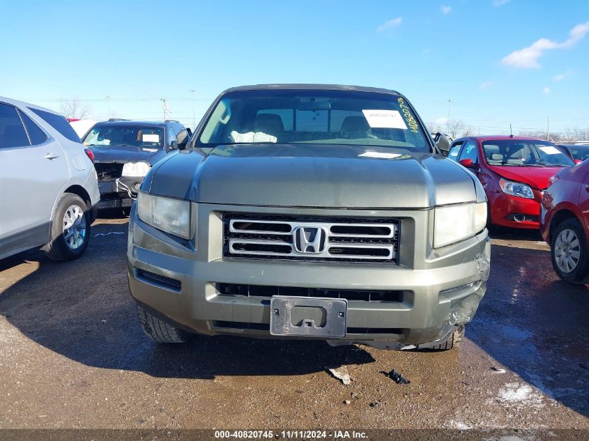 2006 Honda Ridgeline Rtl VIN: 2HJYK16526H533988 Lot: 40820745