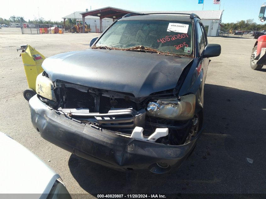 2005 Toyota Highlander V6 VIN: JTEDP21A750091254 Lot: 40820807