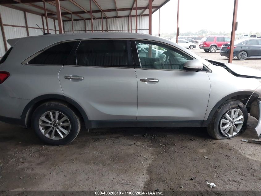 2019 Kia Sorento 3.3L Lx VIN: 5XYPG4A59KG490057 Lot: 40820819