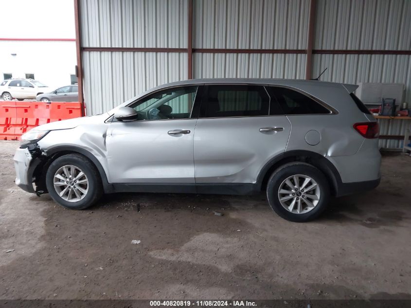 2019 Kia Sorento 3.3L Lx VIN: 5XYPG4A59KG490057 Lot: 40820819