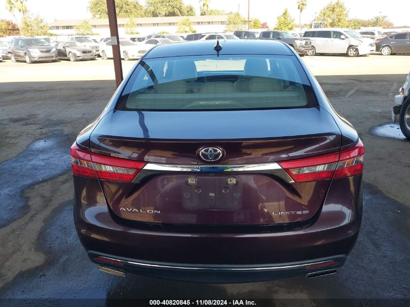 2016 Toyota Avalon Limited VIN: 4T1BK1EB0GU23669 Lot: 40820845