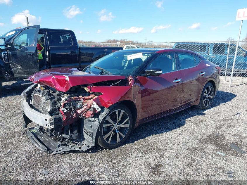 2017 Nissan Maxima 3.5 Platinum VIN: 1N4AA6AP4HC372196 Lot: 40820867