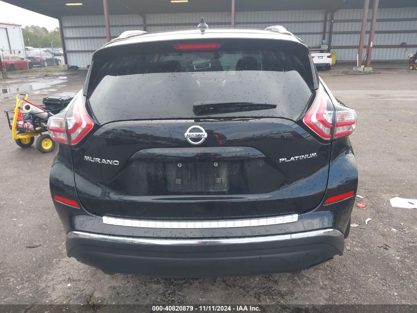 2018 Nissan Murano Platinum VIN: 5N1AZ2MG5JN184221 Lot: 40820879