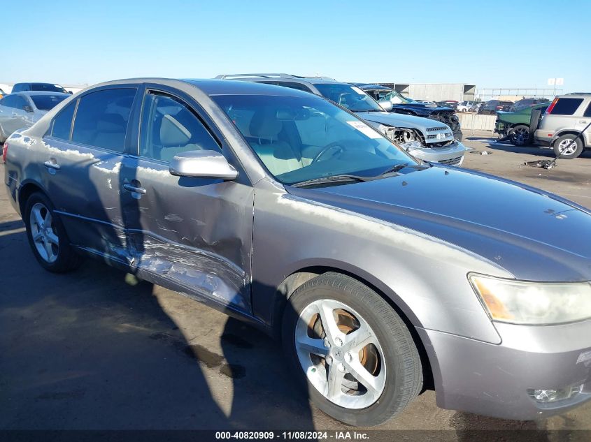 2006 Hyundai Sonata Gls V6/Lx V6 VIN: 5NPEU46F46H044222 Lot: 40820909