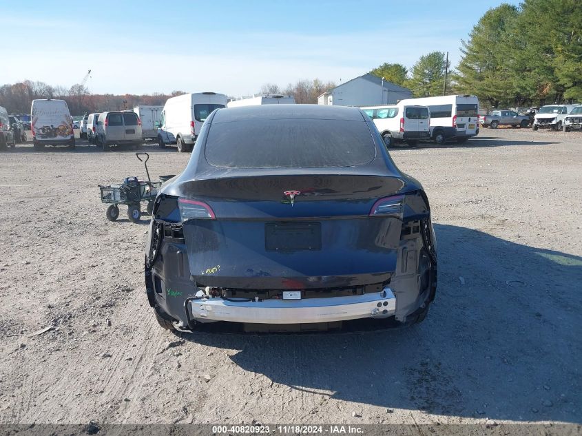 2024 Tesla Model Y Long Range Dual Motor All-Wheel Drive/Rwd VIN: 7SAYGDED3RF092501 Lot: 40820923